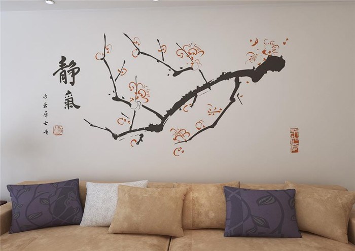 電視背景墻硅藻泥